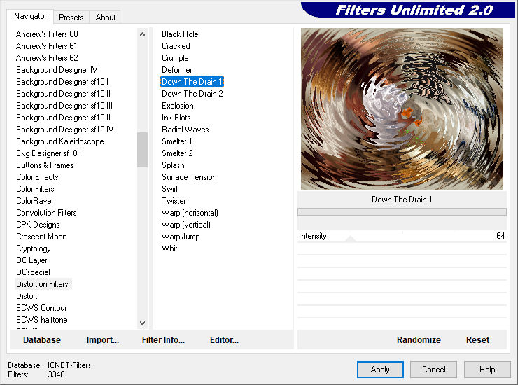 les 22 distortion filters down the drain1