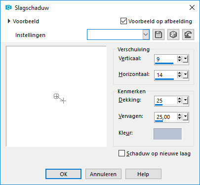 les 34 slagschaduw doodshoofden