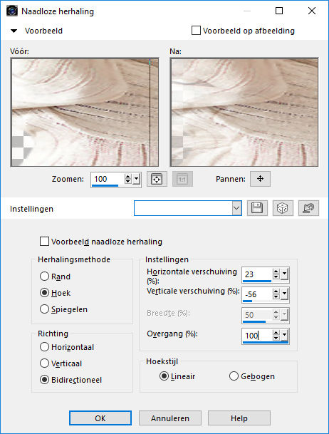 les 38 naadloze herhaling 2e keer