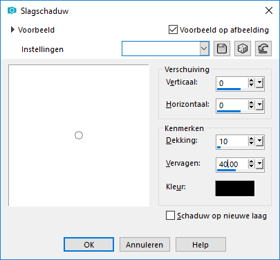 les 38 slagschaduw rand