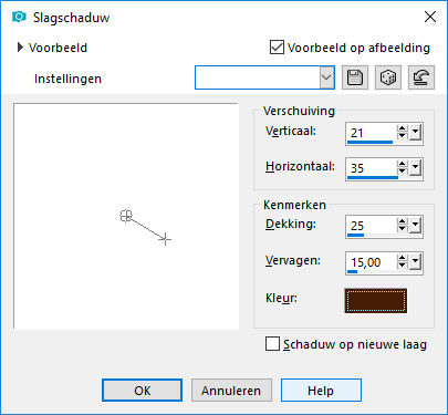 les 52 slagschaduw boom stap 44