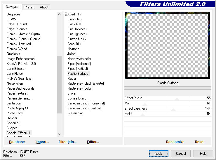 les 6 Filters Unlimited Special Effects 1
