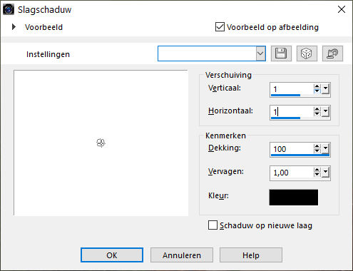 les 68   pnt 40   slagschaduw blaadjes