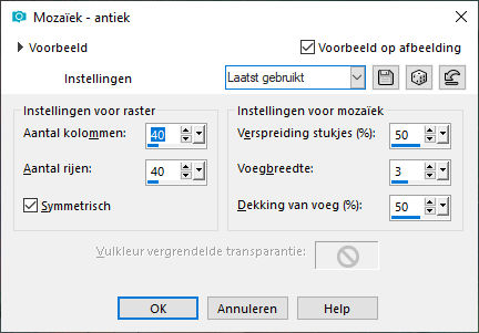 les 109 pnt 30 mozaiek antiek