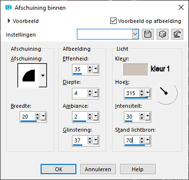les 104 pnt 43 afschuining binnen tekst